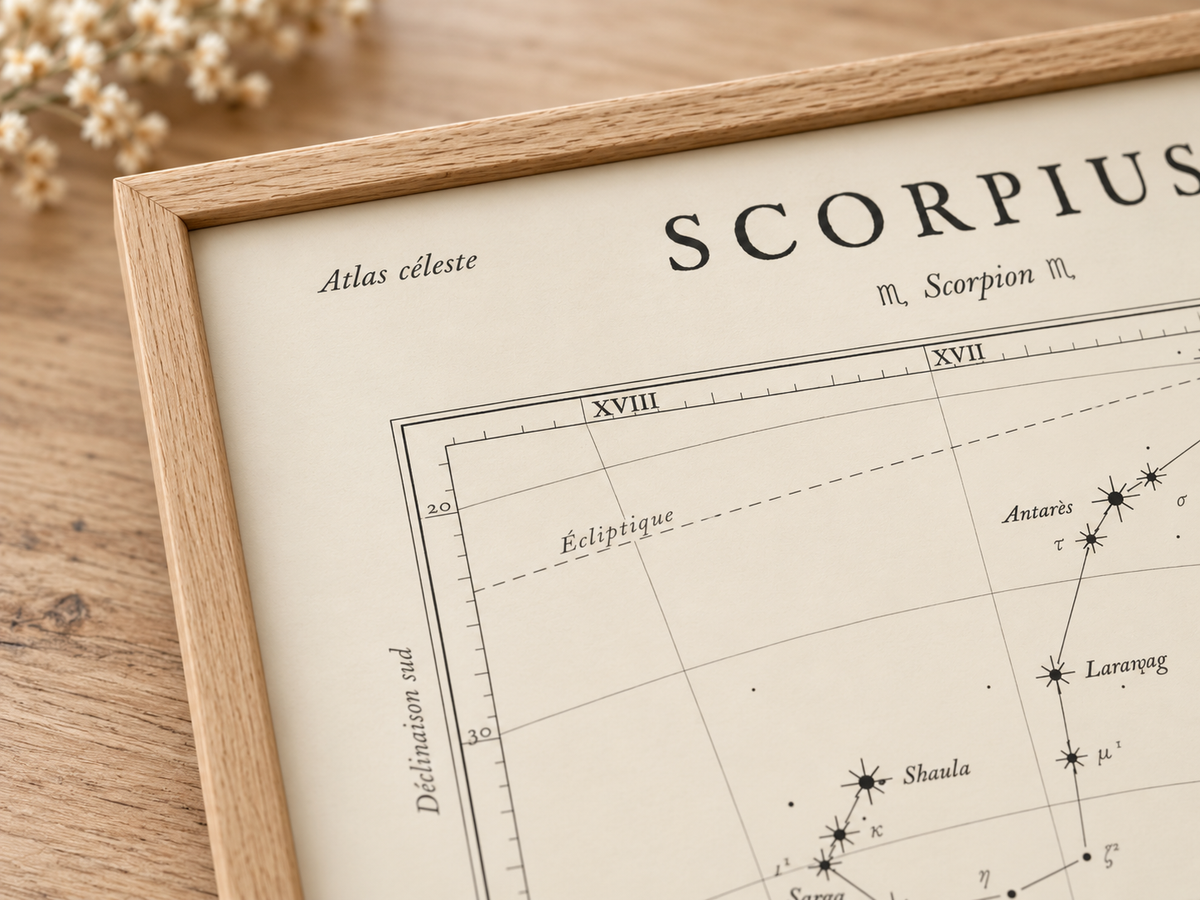 Vintage Constellation Atlas Poster