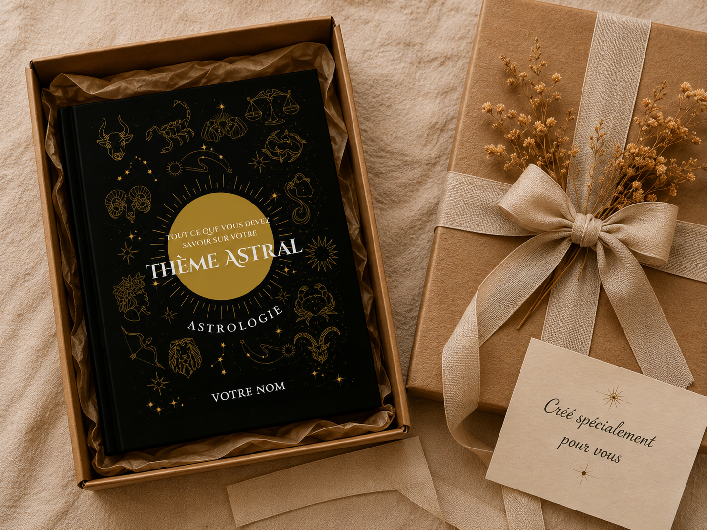 Image cadeau du livre personnalisé d'astrologie