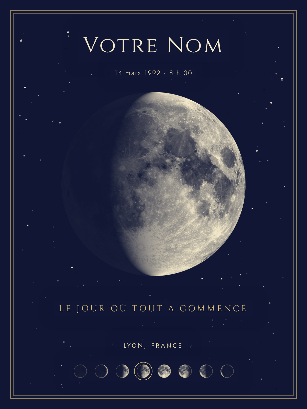 Moon Phase Poster